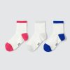 Femme BZB Collants & Chaussettes | Lot De 3 Paires De Chaussettes Sport Blanc