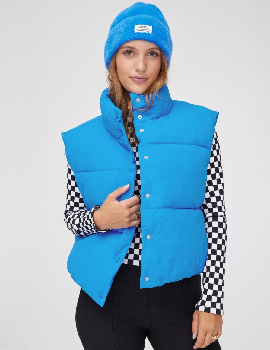 Femme BZB Manteau & Doudoune | Doudoune Sans Manches Bleu Moyen