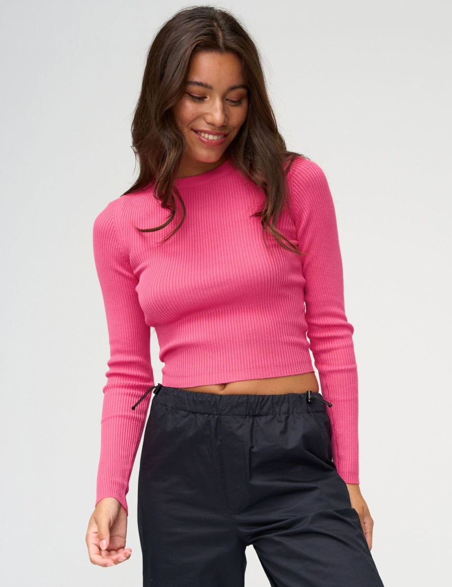 Femme BZB Pull | Pull Cotele Uni Rose