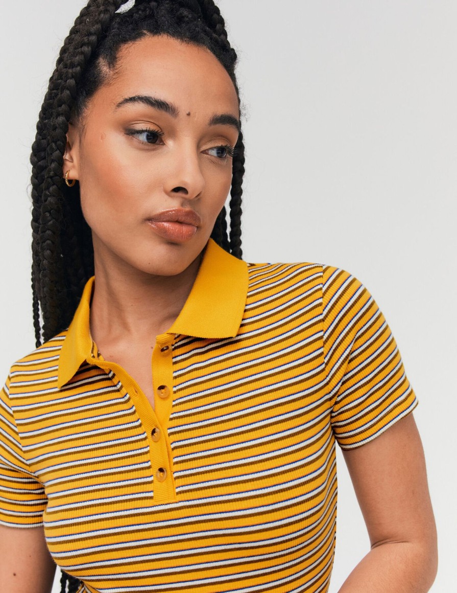 Femme BZB Tee-Shirt & Polo | Polo A Rayures Multicolore