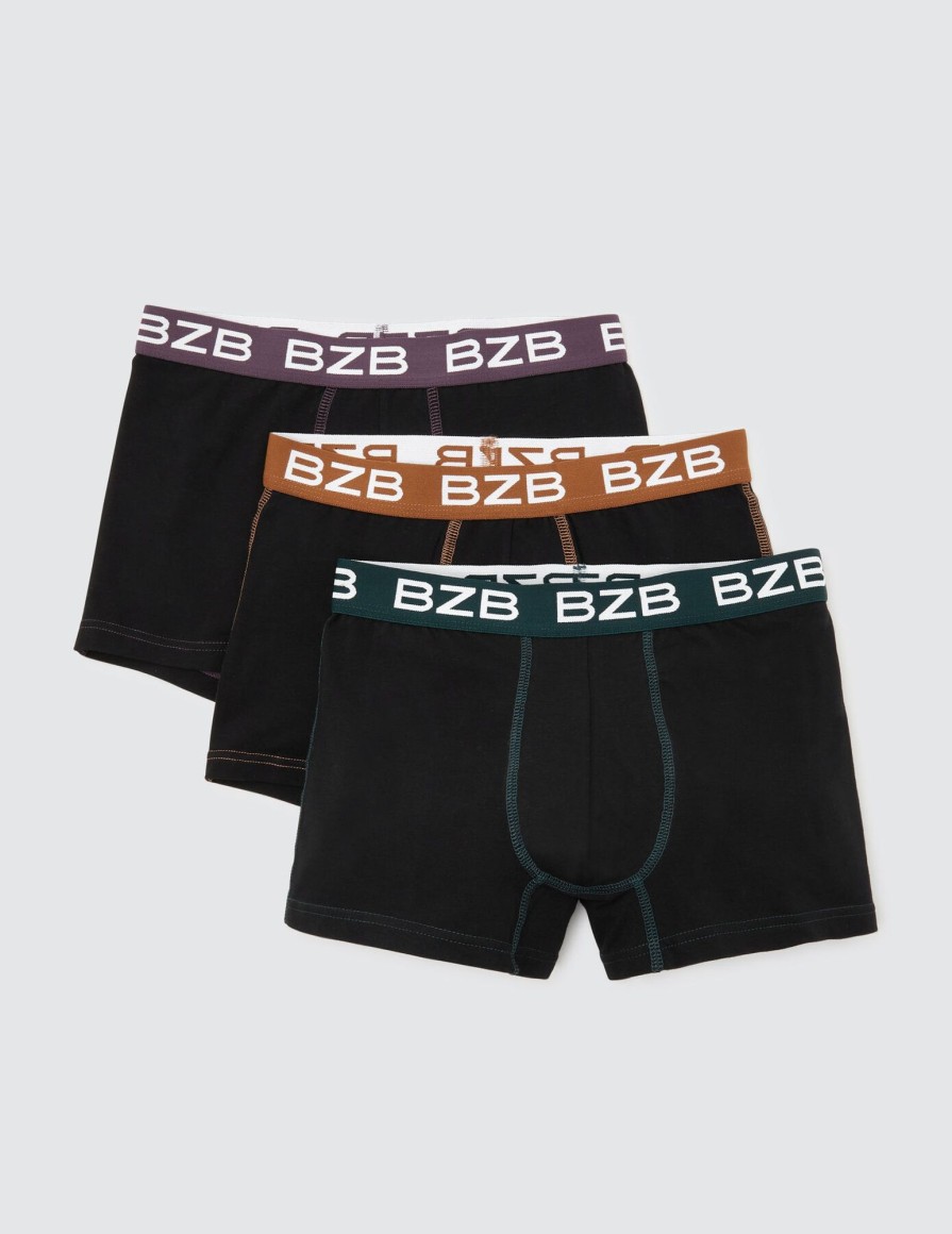 Homme BZB Sous-Vetements & Pyjama | Lot De 3 Boxers Bjorn Camel