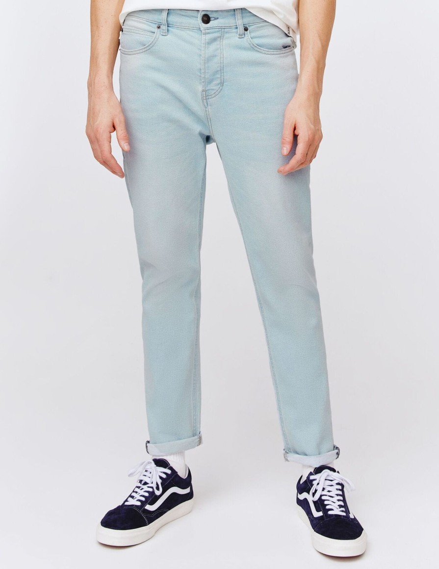 Homme BZB Jeans | Jean Straight Bleach Bleu Clair