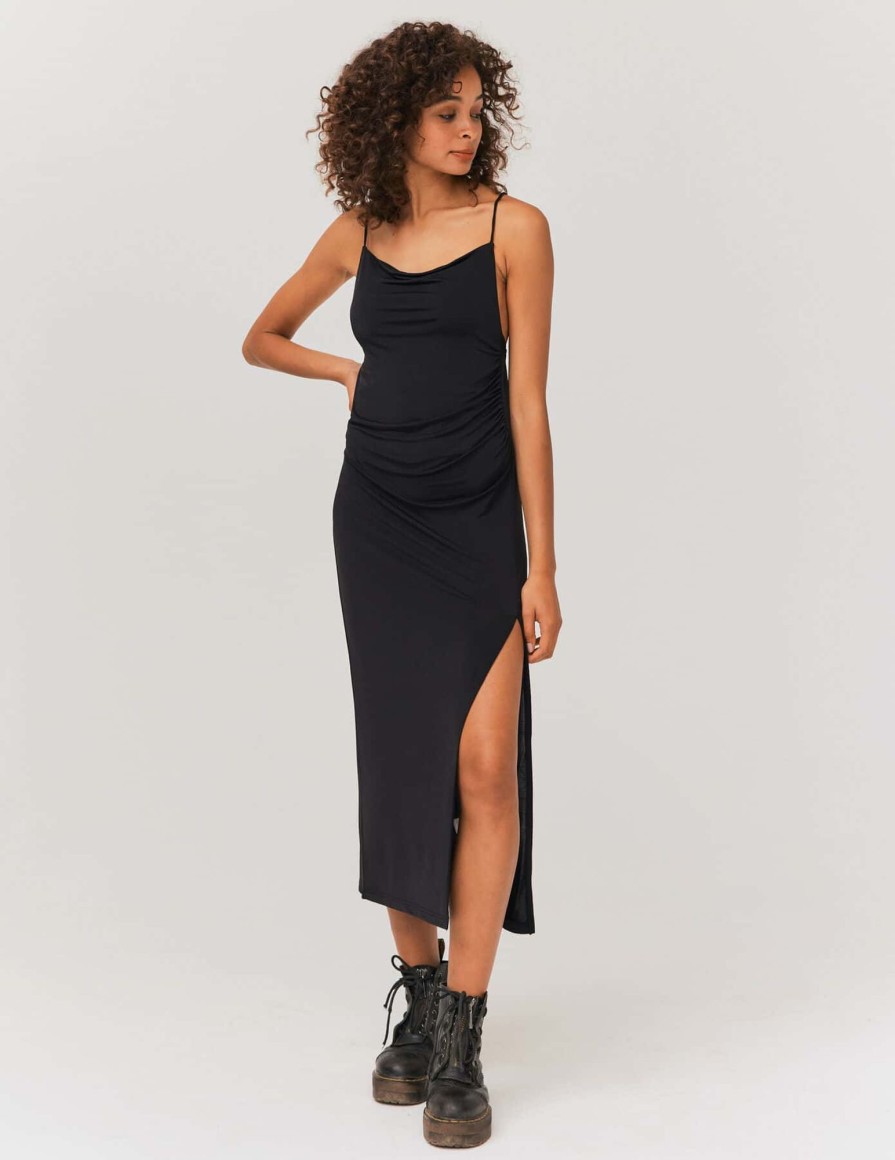 Femme BZB Robe | Robe Longue Noir