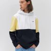 Homme BZB Sweat | Sweat A Capuche Colorblock Jaune