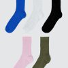 Femme BZB Collants & Chaussettes | Lot De 5 Paires Chaussettes Lurex Multicolore