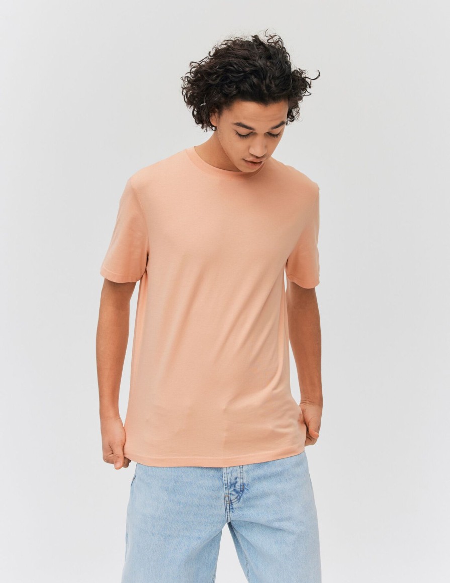 Homme BZB Tee-Shirt | T-Shirt Basique Rose Pale