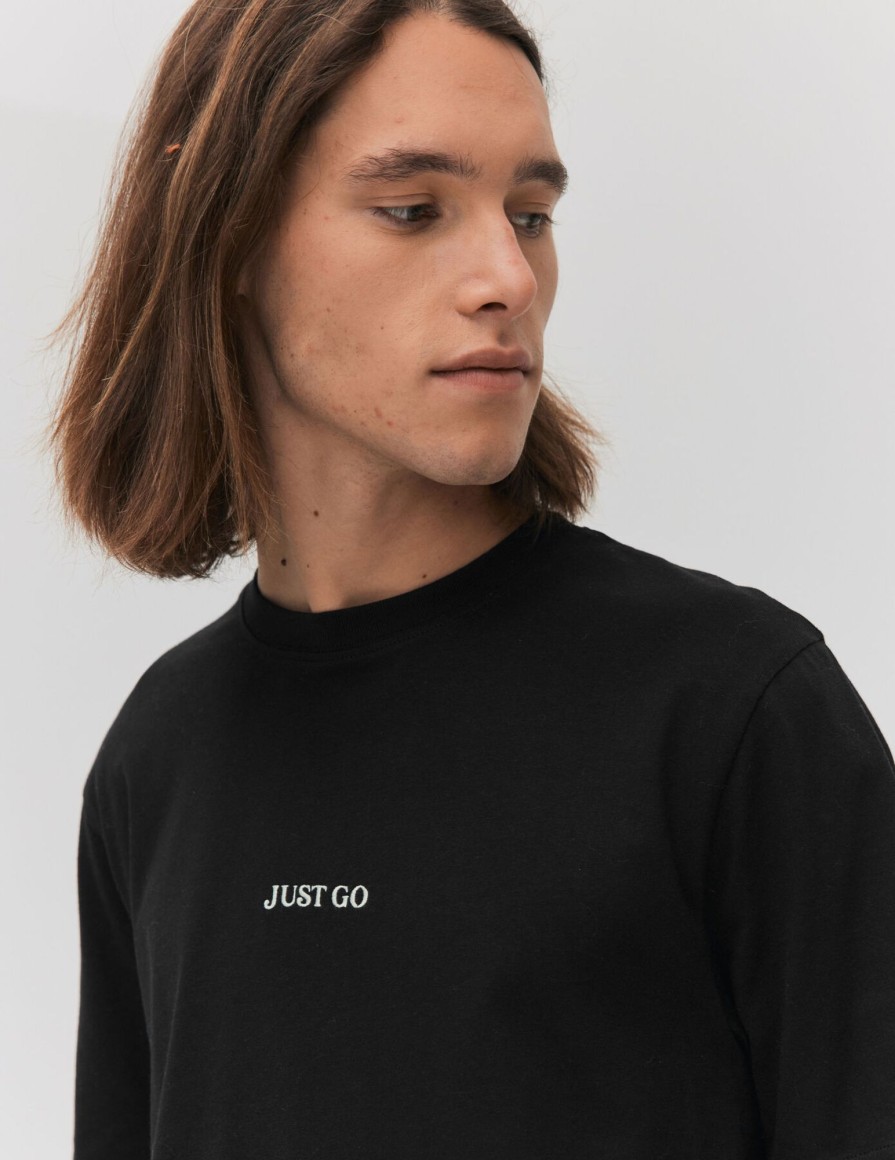 Homme BZB Tee-Shirt | T-Shirt Brode Noir