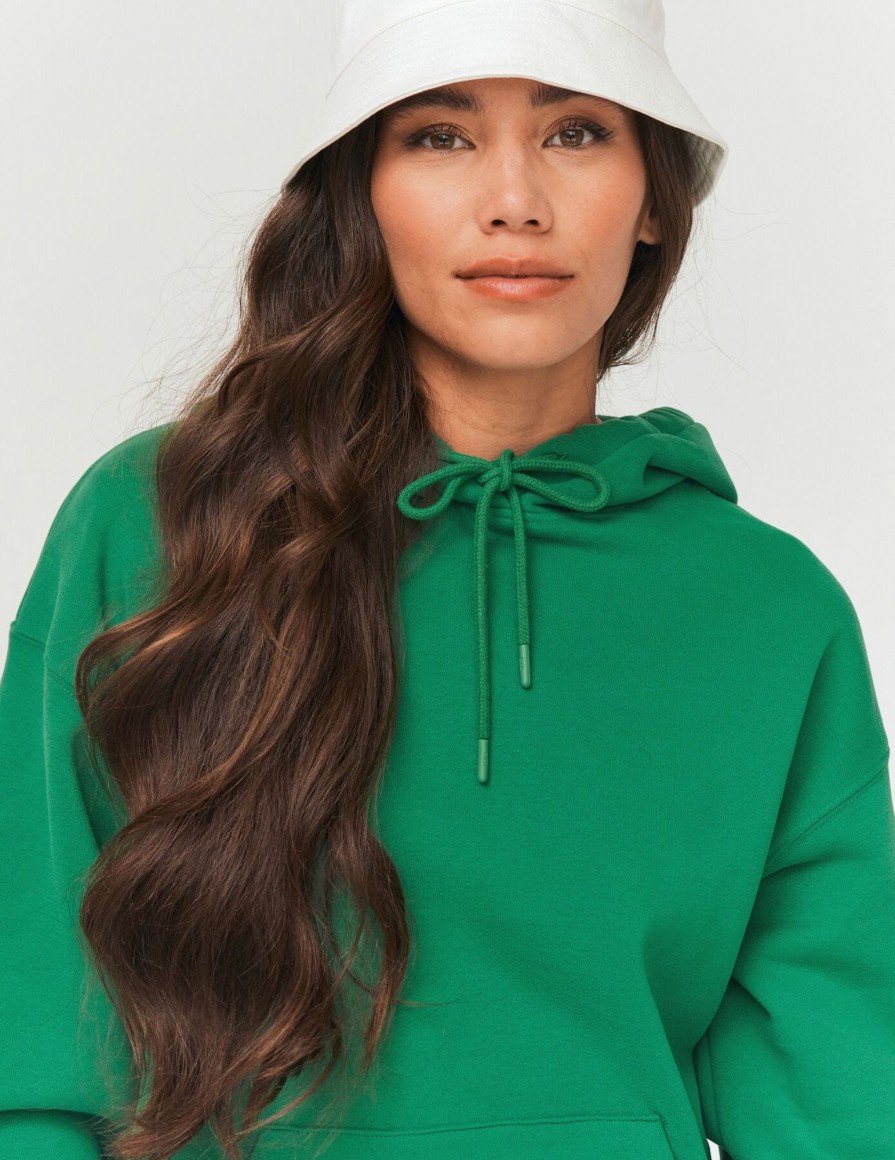 Femme BZB Sweat | Sweat Capuche Oversize Vert