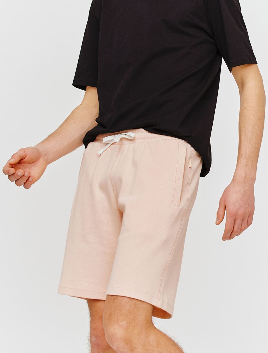 Homme BZB Bermuda | Bermuda Maille En Coton Pique Peche