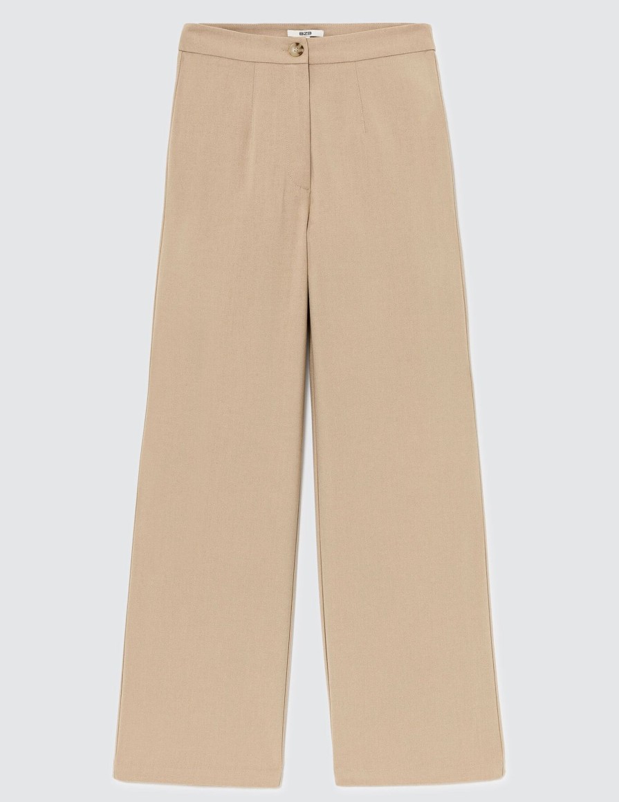 Femme BZB Pantalon | Pantalon Tailleur Brown