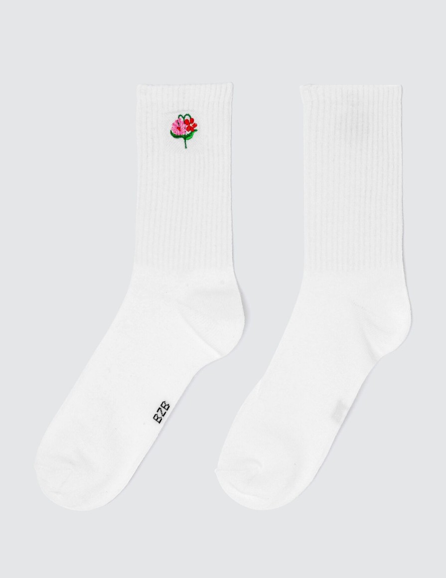 Femme BZB Collants & Chaussettes | Chaussettes Fleurs Multicolore