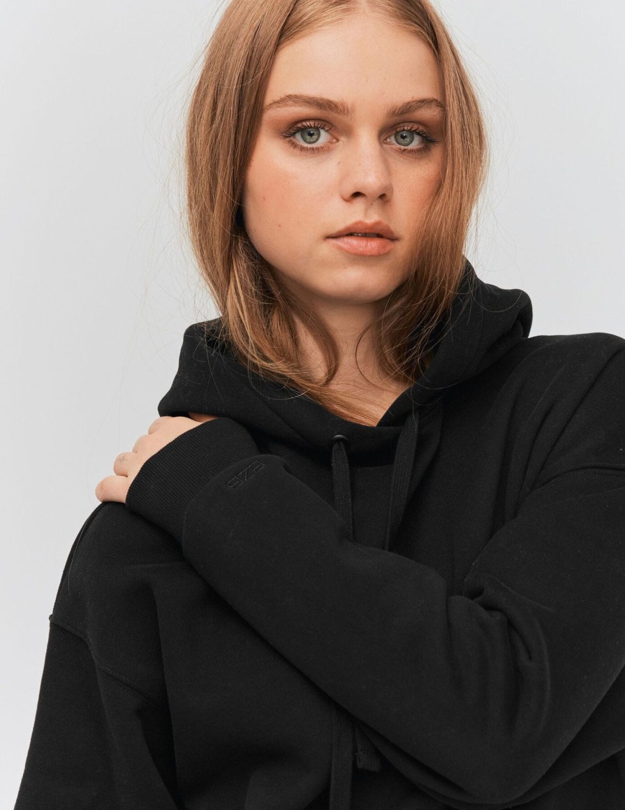 Femme BZB Sweat | Sweat Capuche Oversize Noir