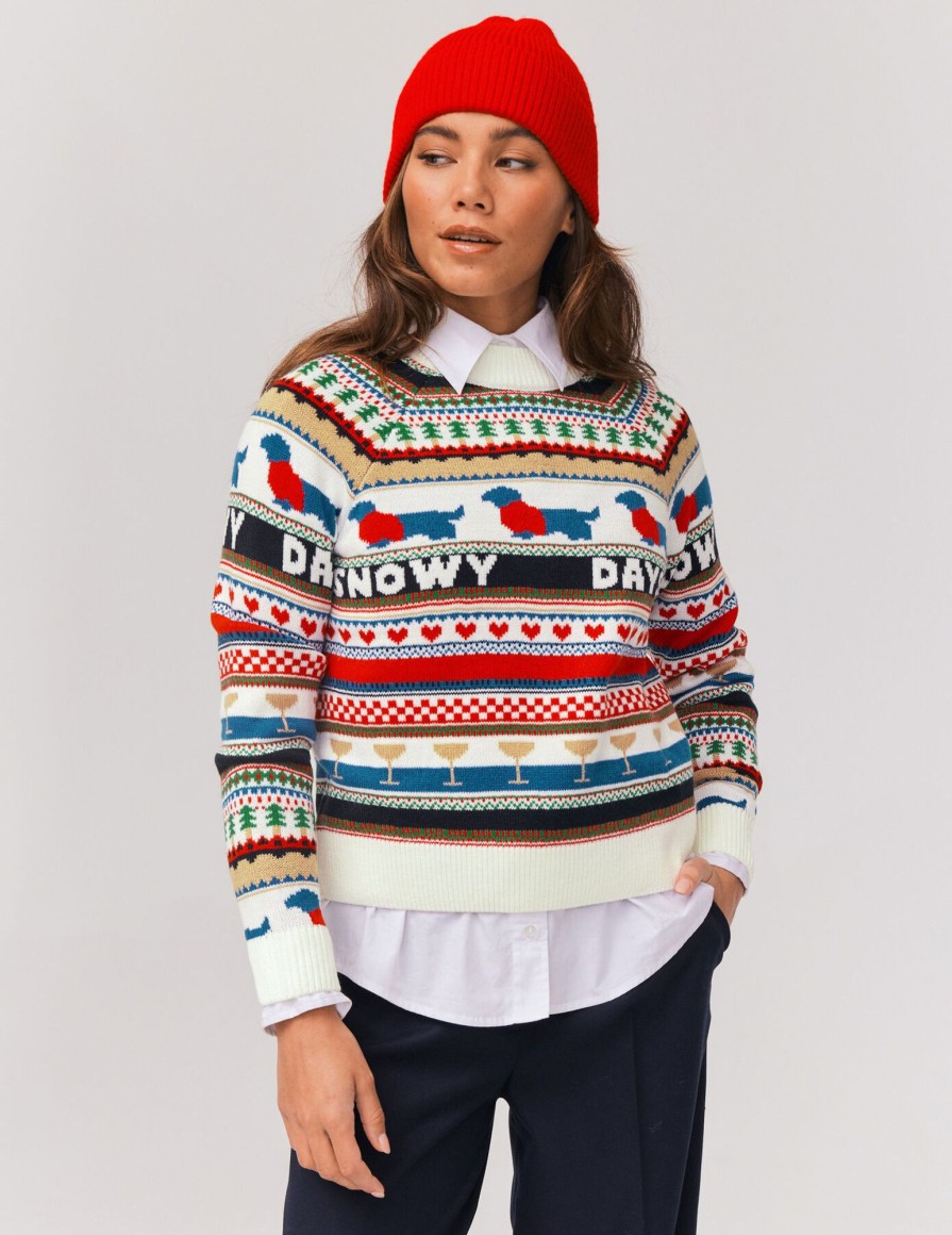 Femme BZB Pull | Pull De Noel Multicolore