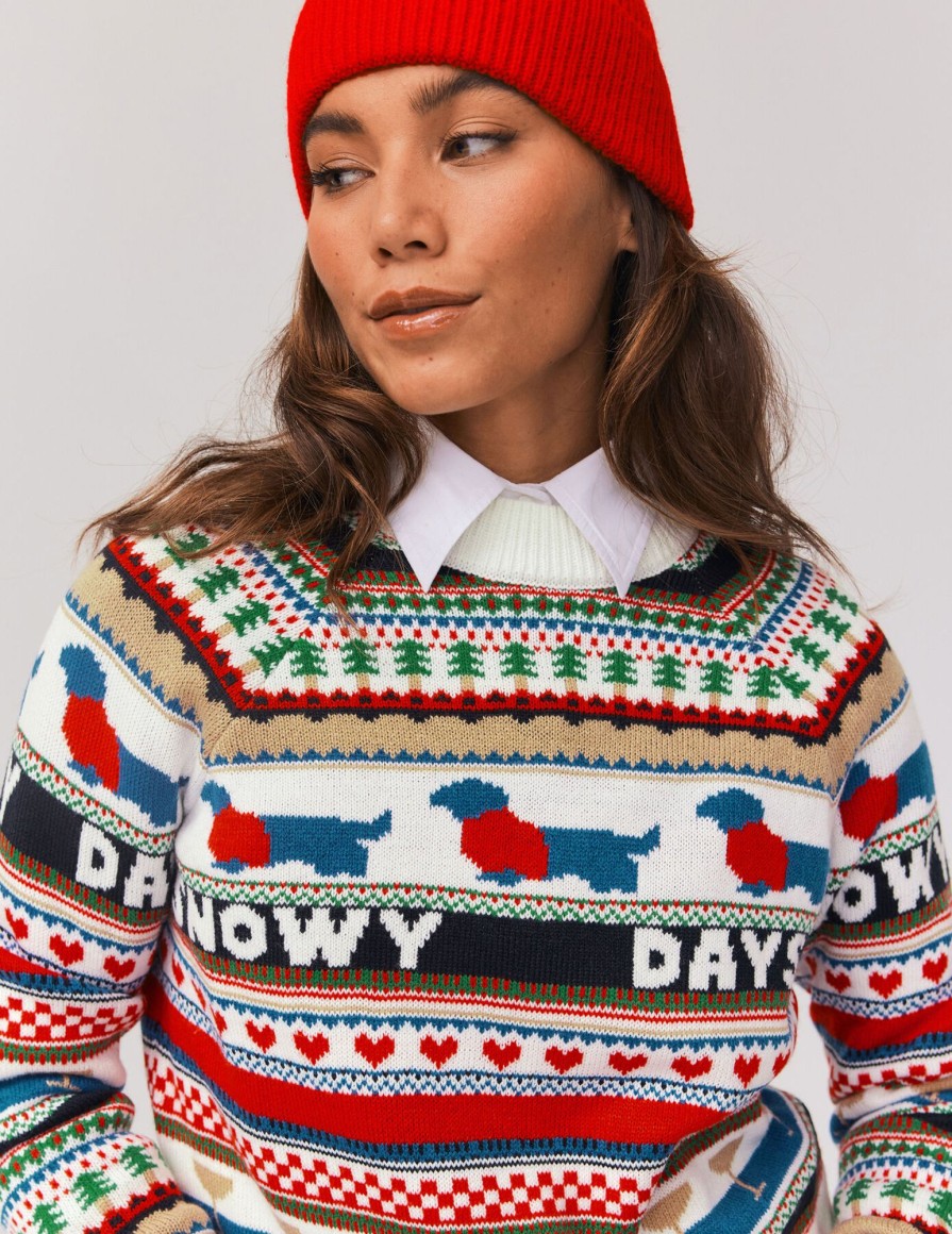 Femme BZB Pull | Pull De Noel Multicolore