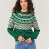 Femme BZB Pull | Pull Jacquard De Noel Multicolore