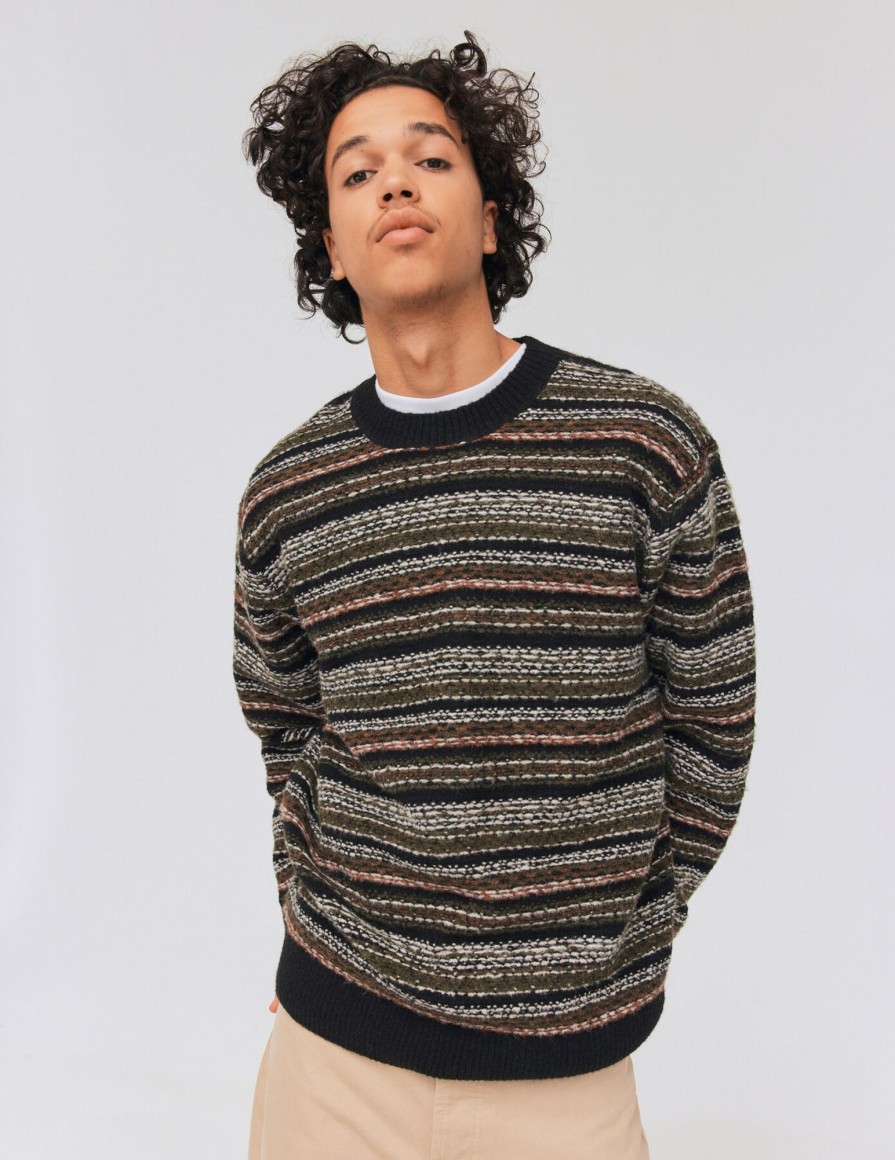 Homme BZB Pull | Pull Folk - Oversize Multicolore