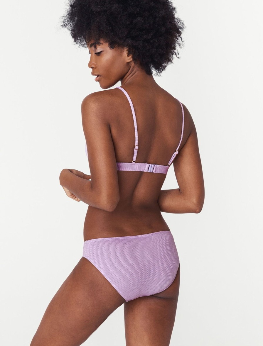 Femme BZB Maillots De Bain | Bas De Maillot De Bain Culotte Violet Clair