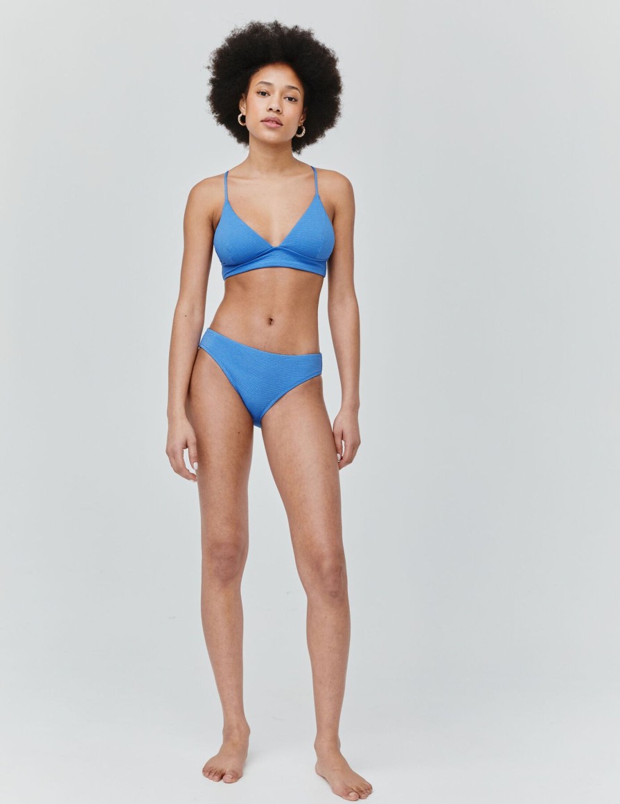 Femme BZB Maillots De Bain | Bas De Maillot De Bain Uni Bleu Clair