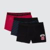 Homme BZB Sous-Vetements & Pyjama | Lot De 3 Boxers Fantaisie Rouge