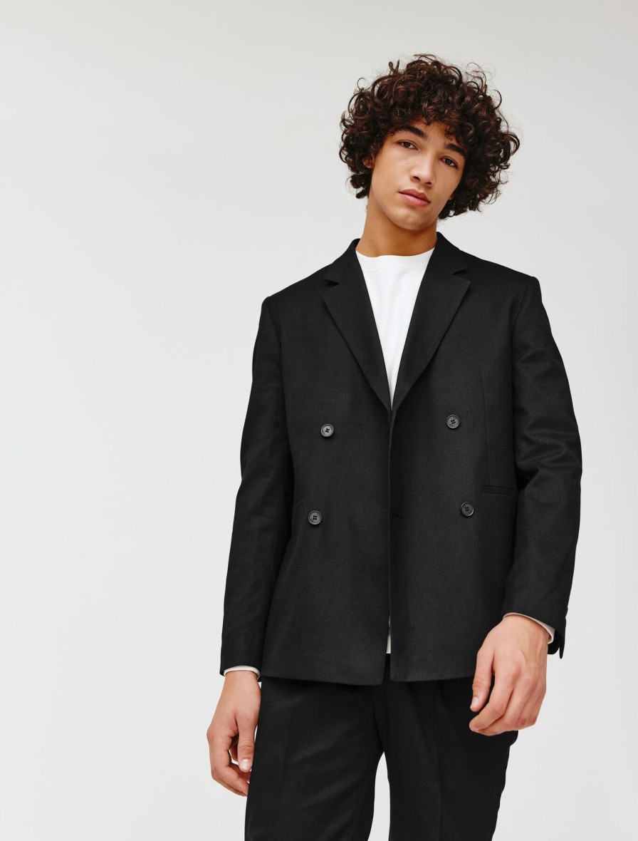 Homme BZB Veste & Blouson | Veste De Costume Noir