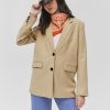 Femme BZB Veste & Blouson | Veste Blazer Brown