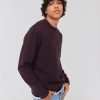 Homme BZB Pull | Pull Col Rond En Laine Violet