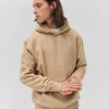 Homme BZB Sweat | Sweat A Capuche Matelassee Beige