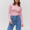 Femme BZB Pull | Pull Col Montant Cotele Lila