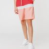 Homme BZB Shorts De Bain | Short De Bain Long Colorblock Orange Fantaisie