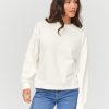 Femme BZB Sweat | Sweat Col Rond Blanc