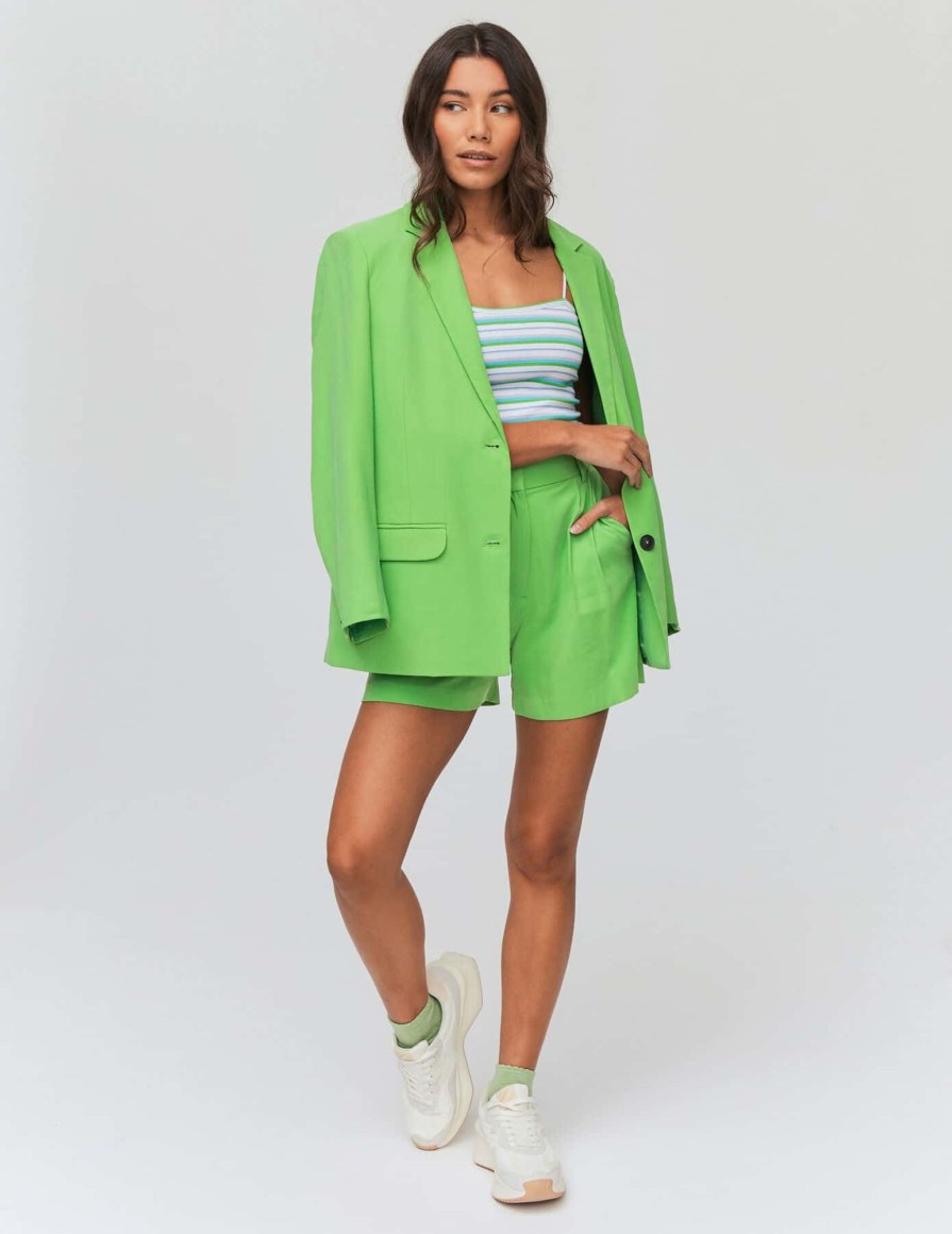 Femme BZB Short | Short Double Pinces Vert