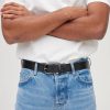 Homme BZB Ceinture | Ceinture A Boucle Noir