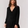 Femme BZB Robe | Robe En Plumetis Noir