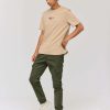 Homme BZB Pantalon | Pantalon Jogger Cargo Vert Kaki