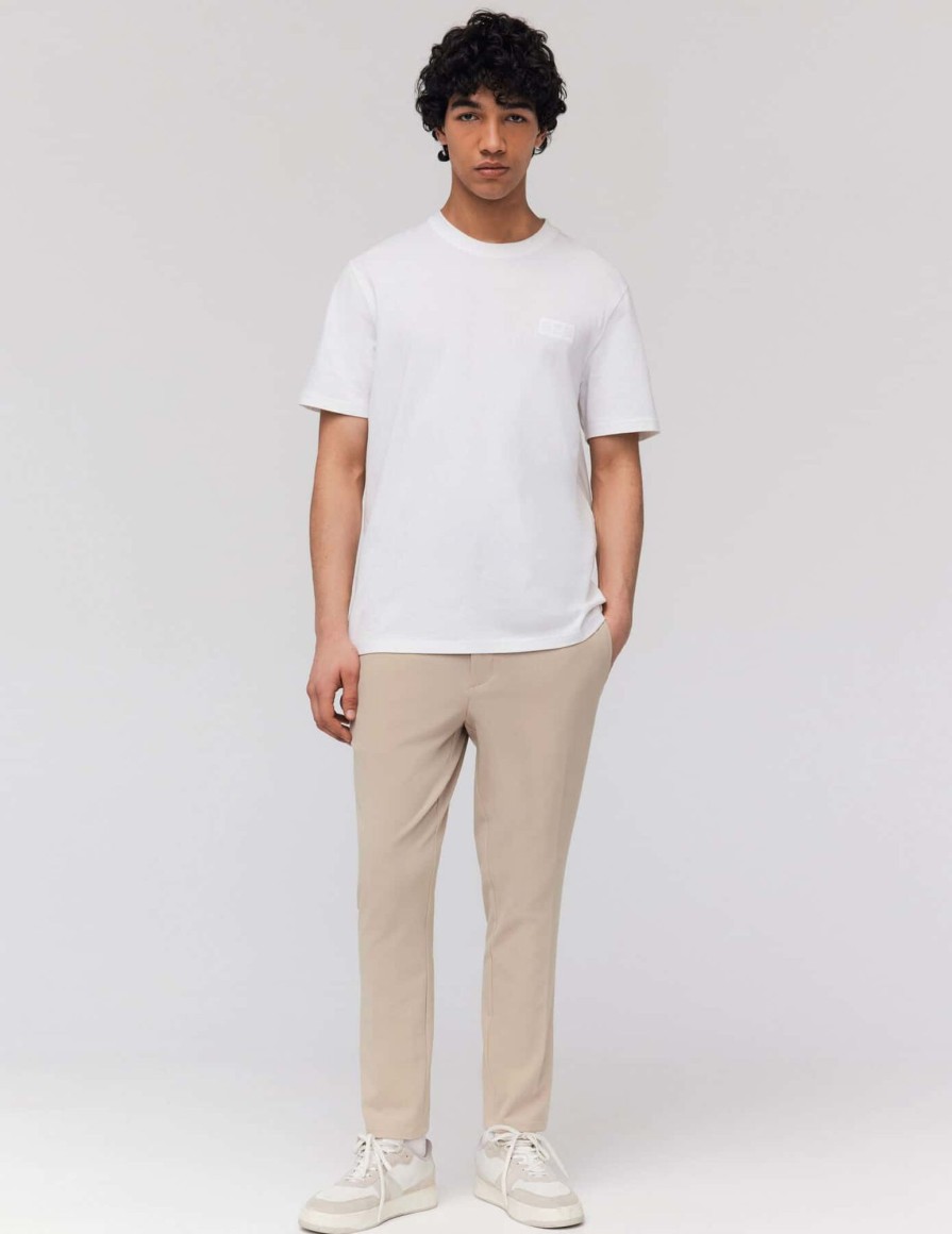 Homme BZB Pantalon | Pantalon City Uni Beige