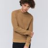 Homme BZB Pull | Pull Col Rond Coton Uni Beige