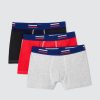 Homme BZB Sous-Vetements & Pyjama | Lot De 3 Boxers Unis Multicolore