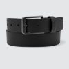 Homme BZB Ceinture | Ceinture A Boucle En Cuir Noir