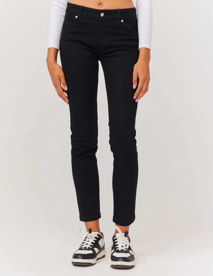 Femme BZB Jeans | Jean Skinny Taille Standard Noir