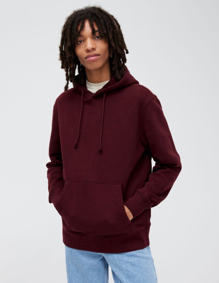 Homme BZB Sweat | Sweatshirt A Capuche Extra Doux Bourgogne