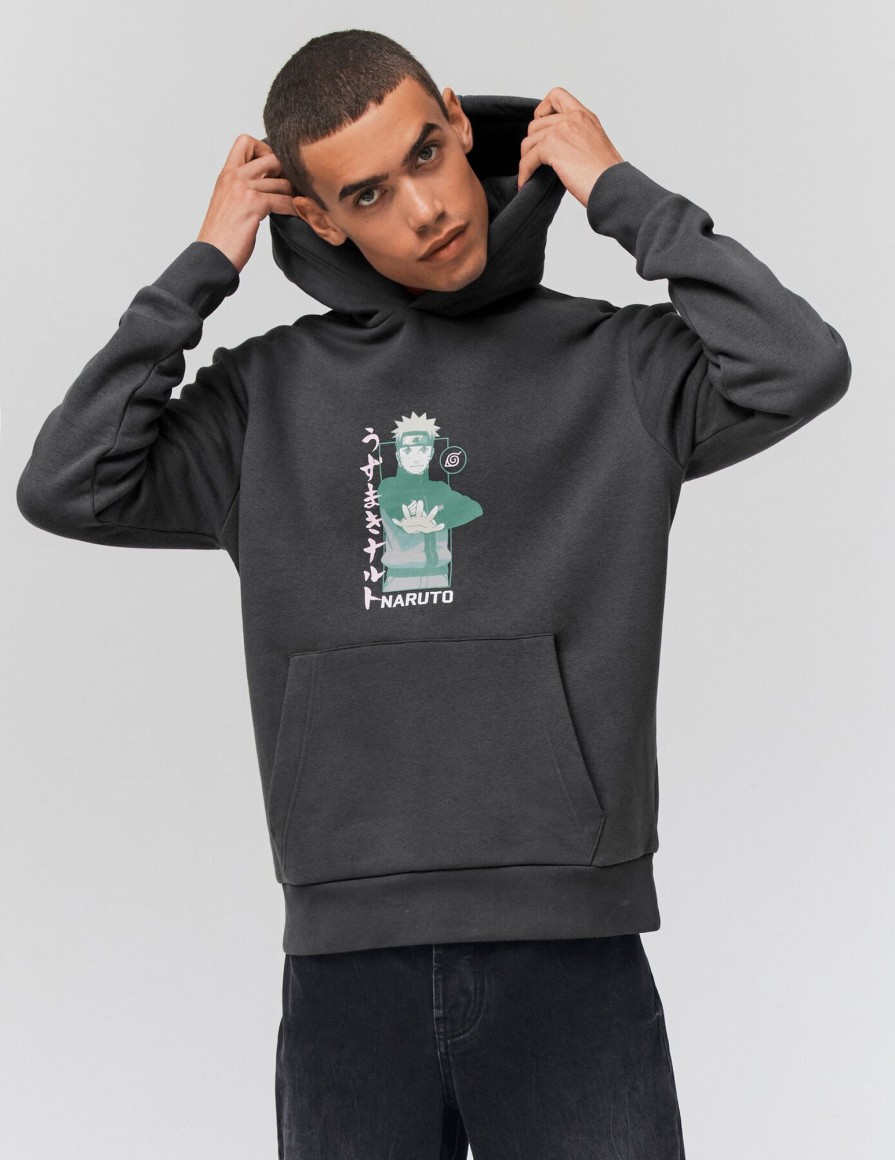 Femme BZB Sweat | Sweatshirt "Naruto" Gris Fonce