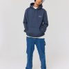 Homme BZB Sweat | Sweat A Capuche Bleu Fonce