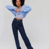 Femme BZB Jeans | Jean Straight Bleu Moyen