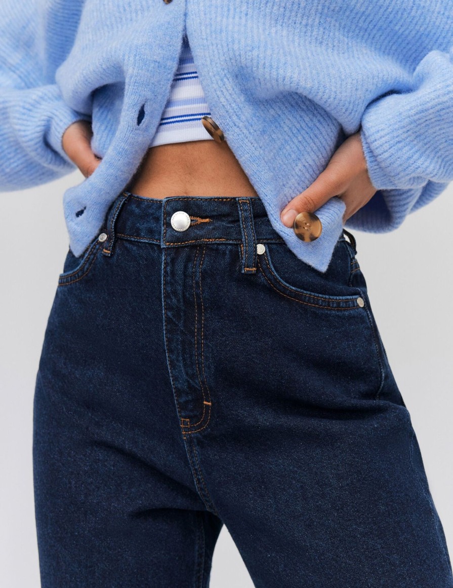 Femme BZB Jeans | Jean Straight Bleu Moyen