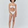 Femme BZB Maillots De Bain | Haut De Maillot De Bain Bustier Blanc