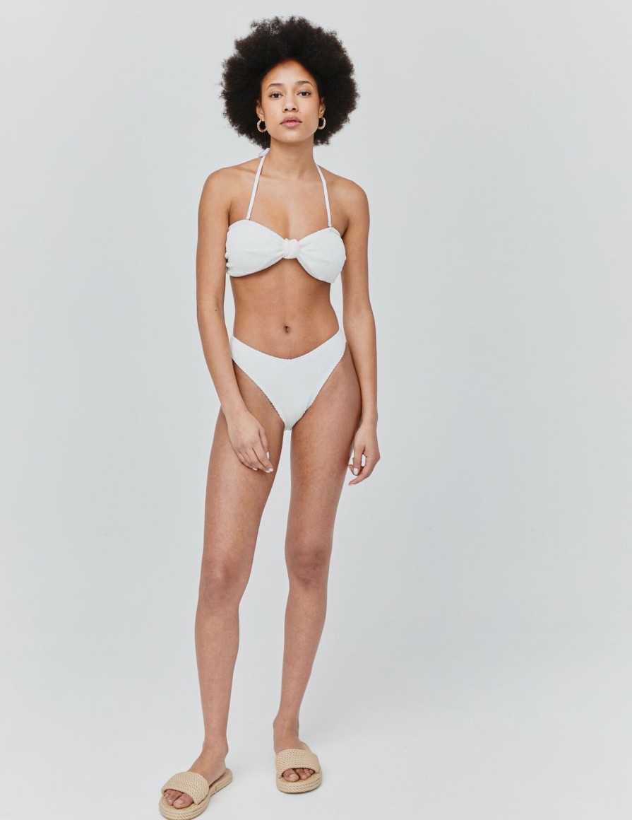 Femme BZB Maillots De Bain | Haut De Maillot De Bain Bustier Blanc