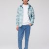 Homme BZB Veste & Blouson | Veste Surchemise A Carreaux Bleu Clair