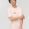 Homme BZB Tee-Shirt | T-Shirt Brode Humour Rose Pale