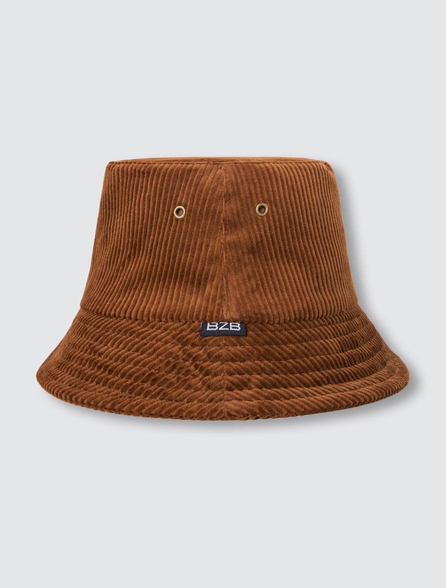 Homme BZB Casquettes & Bob | Bob Velours Marron Clair