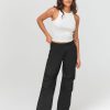 Femme BZB Pantalon | Pantalon Parachute Noir